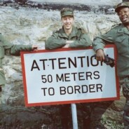 American warning sign as you approached the Iron Curtain