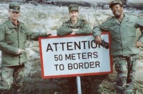 American warning sign as you approached the Iron Curtain