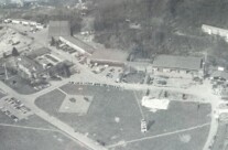 The Flugplats at Cooke Barracks with The Glass House on the upper right.