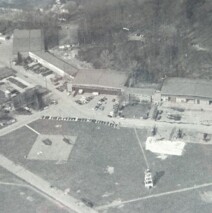 The Flugplats at Cooke Barracks with The Glass House on the upper right.