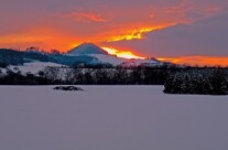 The Hohenstaufen on a winter evening