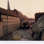 Tight for tanks to get through small German villages