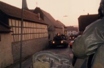 Tight for tanks to get through small German villages