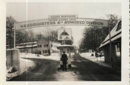 Cooke Barracks Main Gate in the Winter