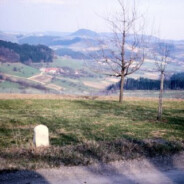 German countryside just beyond the peremeter fence