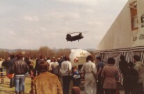 CH-47 Chinook landing at German American Week
