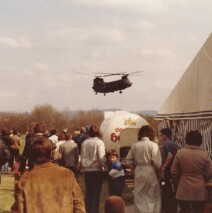 CH-47 Chinook landing at German American Week