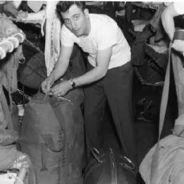 Troop bunks on the USS Upshur