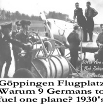 Refueling a Luftwaffe Plane at the Fliegerhorst Kaserne