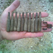 Nazi bullets found by WWII foxhole